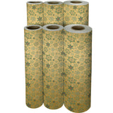 Forest Snowflakes Gold Gift Wrap - XB876.1f.jpg