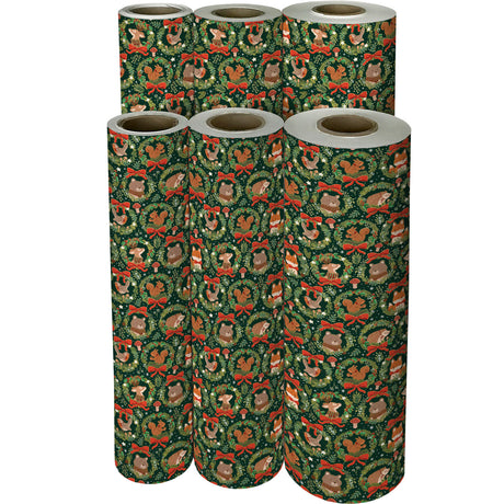 Woodland Wreaths Gift Wrap - XB881.1f.jpg