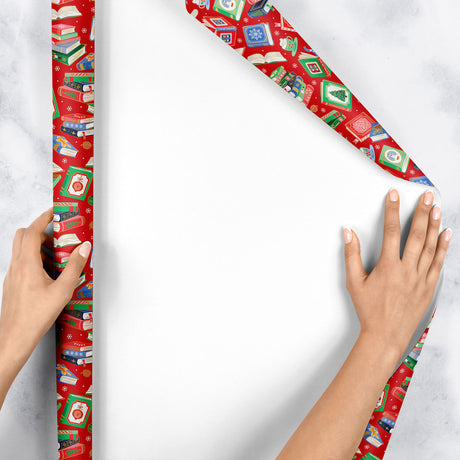 Santa's Library Gift Wrap - XB883.1e.jpg