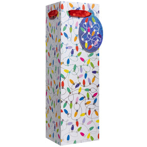 Christmas Lights White - Wine Bag — primary image