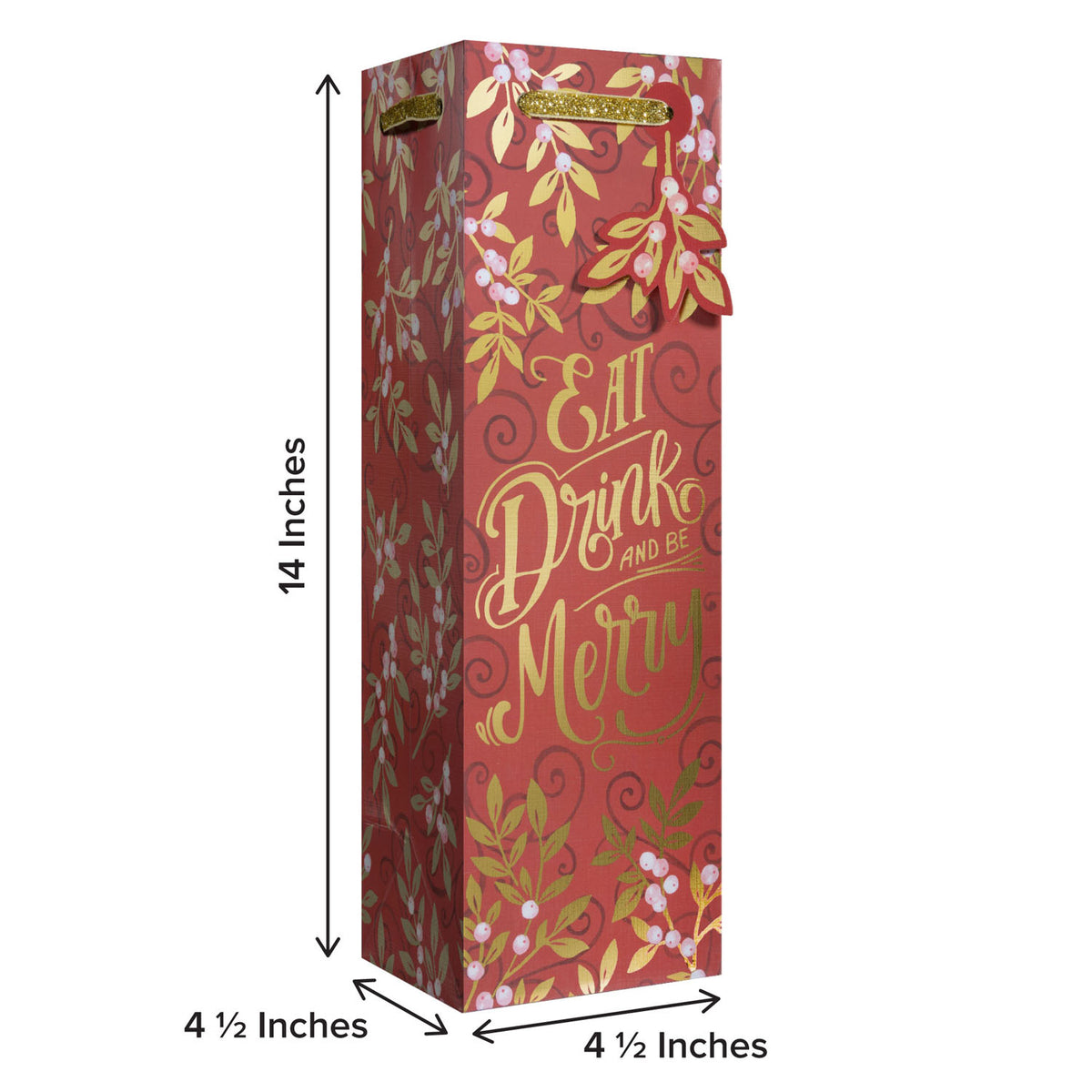 Holiday Floral - Wine Bag — additional view b