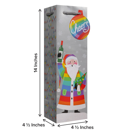 Rainbow Santa - Wine Bag — additional view b