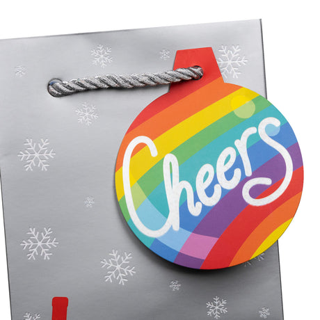 Rainbow Santa - Wine Bag — additional view c