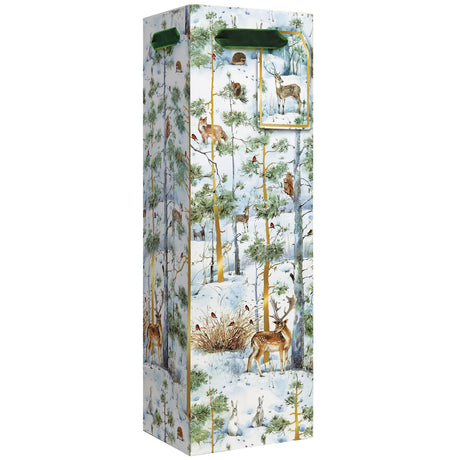 Snowy Woodland - Wine Bag — primary image