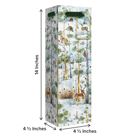 Snowy Woodland - Wine Bag — additional view b