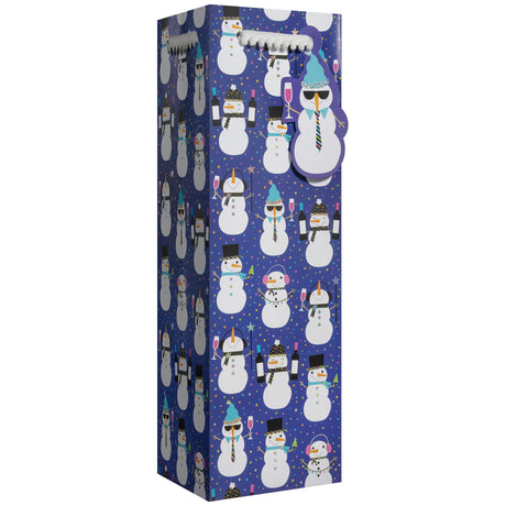 Snowman Party - Wine Bag — primary image