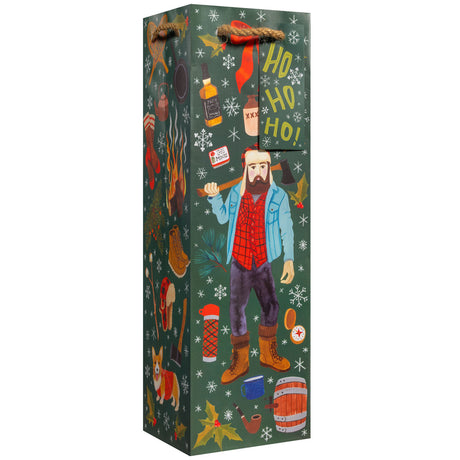 Winter Lumberjack - Wine Bag — primary image