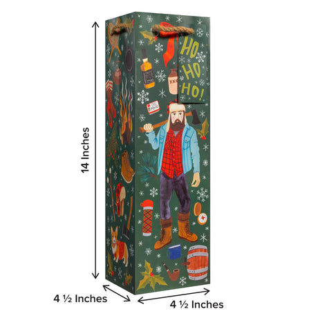 Winter Lumberjack - Wine Bag — additional view b
