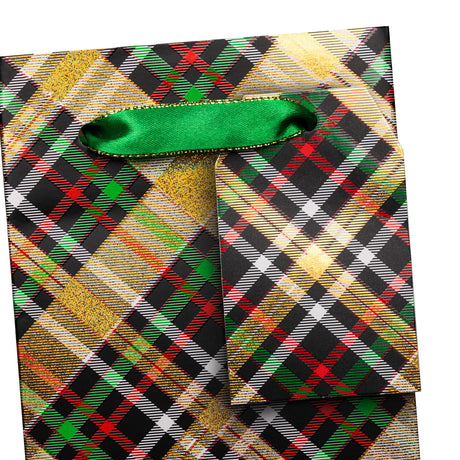 Gold Holographic Plaid - Wine Bag — additional view c