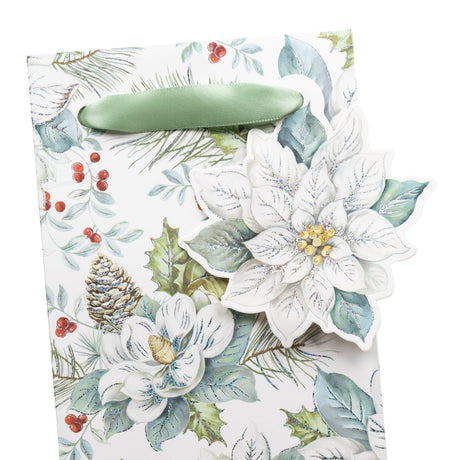 Snowdrift Floral - Wine Bag — additional view c