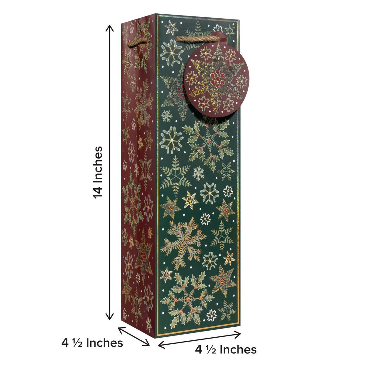 Forest Snowflakes Wine Bag - XBT846.1b.jpg