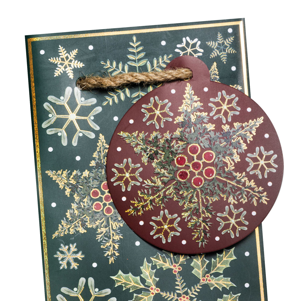 Forest Snowflakes Wine Bag - XBT846.1c.jpg
