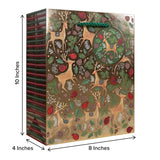 Reindeer Tapestry Gold Gift Bag - XGBM561.1b.jpg