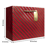 Red & Gold Stripes Gift Bag - XGBM862.1b.jpg