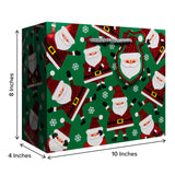 Sparkling Santa Green Gift Bag - XGBM882.1b.jpg