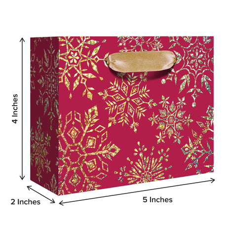 Sparkleflake Gold Red Gift Bag - XGBT867.1b.jpg