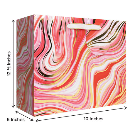 Marbleized Red - Gift Bag — additional view b