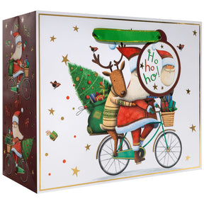 Santa Bicycle - Gift Bag — primary image