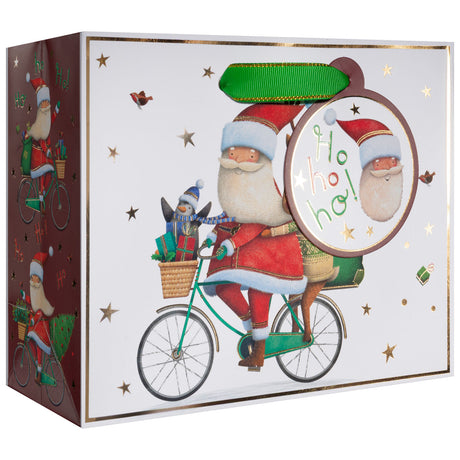 Santa Bicycle Gift Bag - XST738.1a.jpg