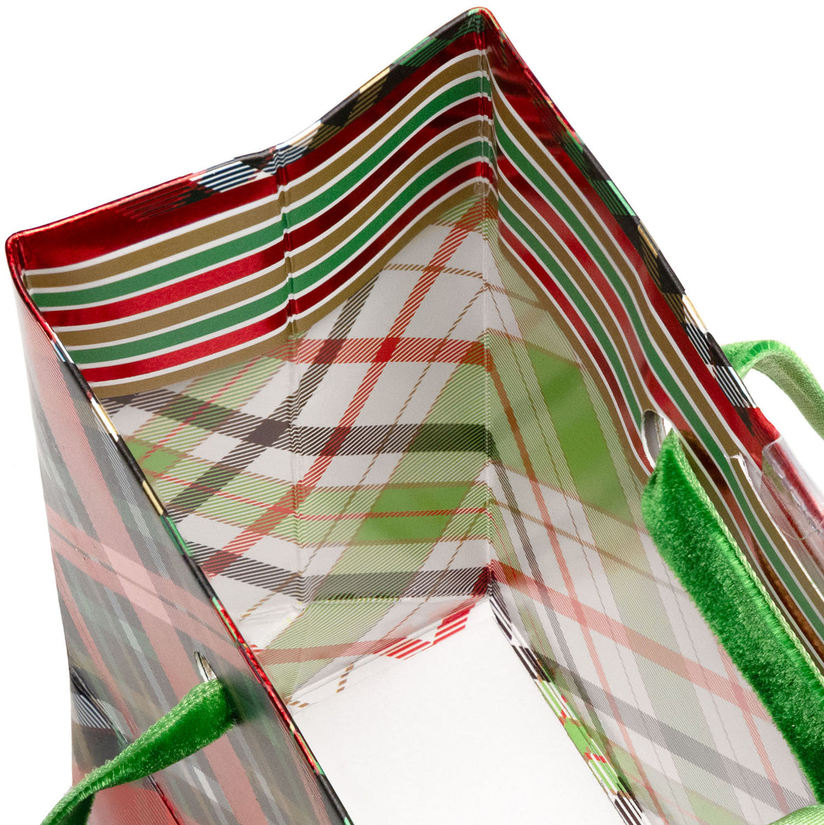 Red Holographic Plaid - Gift Bag — additional view c