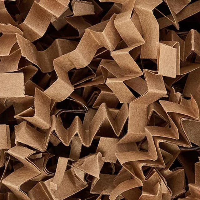 Kraft Monster crinkle cut paper shred - close-up