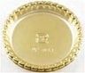 Gold Scallop - Round Cake Plate - 2.6"