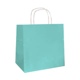 Aqua Blue Marine - Smooth Top Egde Shopping Bag - 6 x 4 x 6"