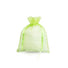 Neon Green - Flat Organza Bag - 6 x 10"