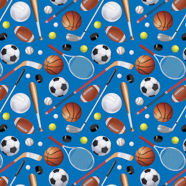 Sports - Gift Wrap - Roll (30" x 5 ft.)