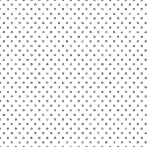 Silver Dots on White - Gift Wrap - Roll (30" x 5 ft.)