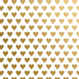 Golden Hearts - Gift Wrap - Roll (30" x 5 ft.)