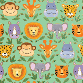 Jungle Animals - Gift Wrap - Ream Gift Wrap Roll (30" x 833 ft.)