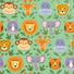 Jungle Animals - Gift Wrap - Roll (30" x 5 ft.)
