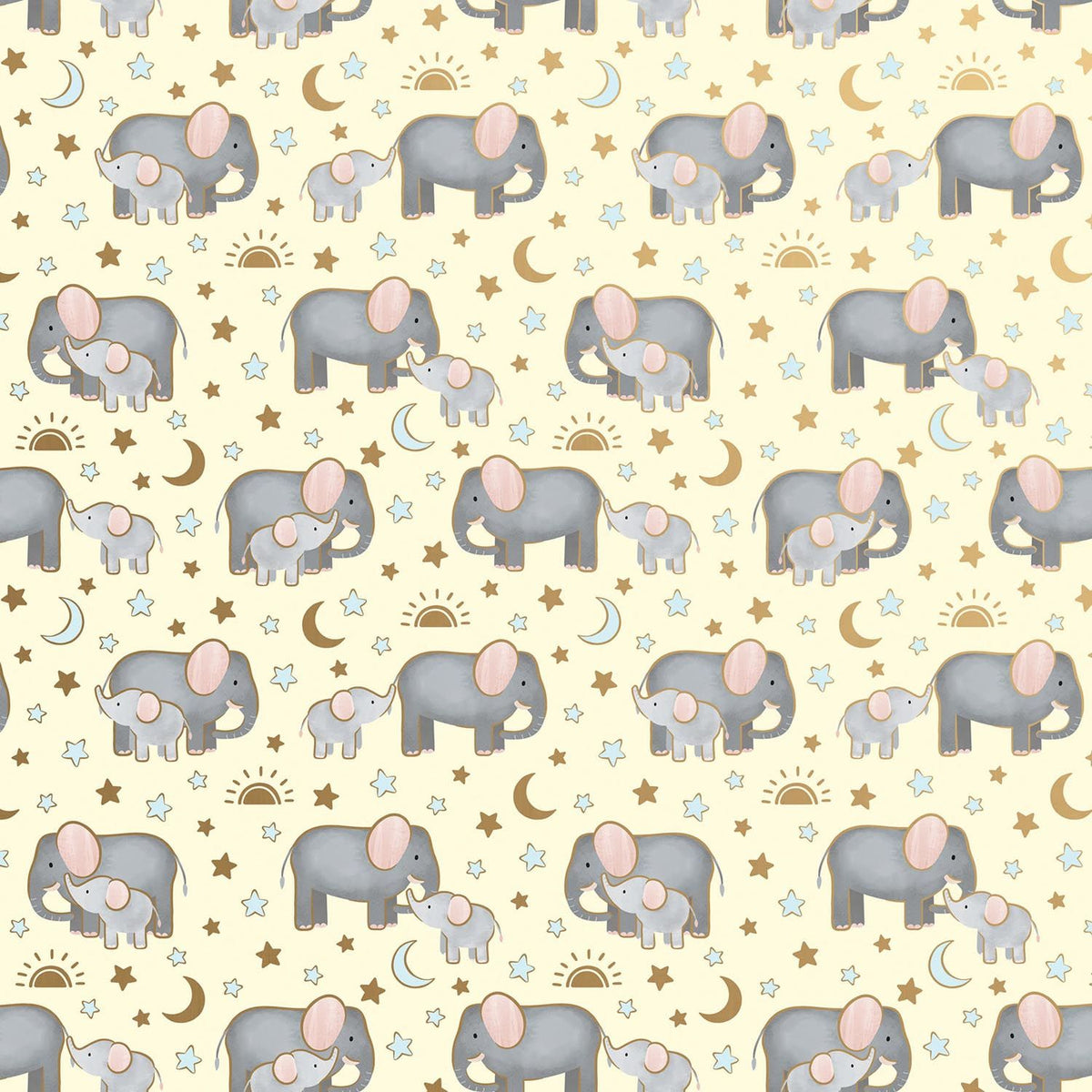 Baby Elephants Wrapping Paper