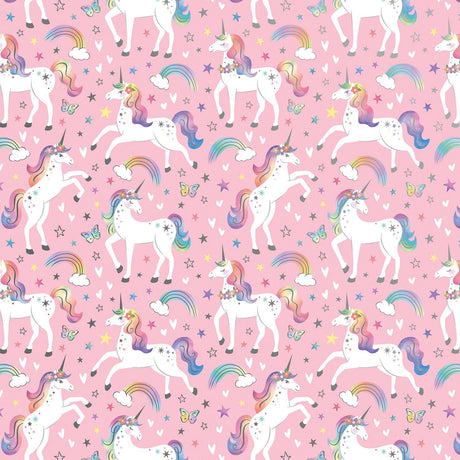 Rainbow Unicorn - Gift Wrap - Roll (30" x 5 ft.)