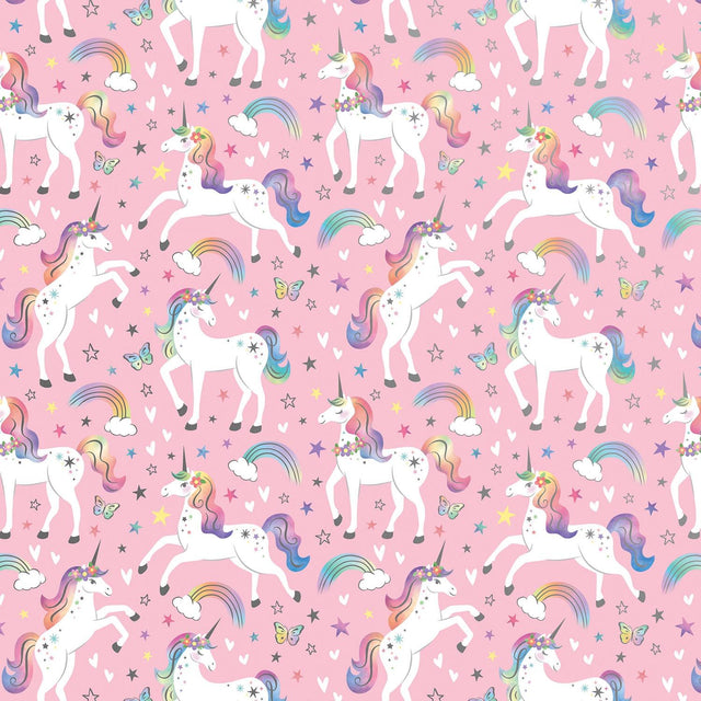 Rainbow Unicorn - Gift Wrap - Roll (30" x 5 ft.)