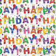 Birthday Characters - Gift Wrap - Roll (30" x 5 ft.)