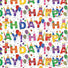 Birthday Characters - Gift Wrap - Roll (30" x 5 ft.)