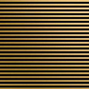 Black Gold Stripe - Gift Wrap - Roll (30" x 5 ft.)