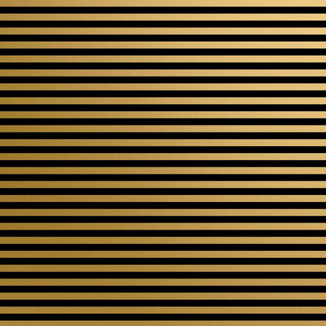 Black Gold Stripe - Gift Wrap - Roll (30" x 5 ft.)