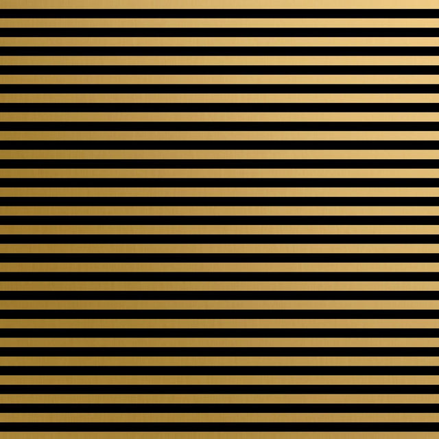 Black Gold Stripe - Gift Wrap - Roll (30" x 5 ft.)
