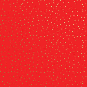 Gold Red Hearts - Gift Wrap - Roll (30" x 5 ft.)