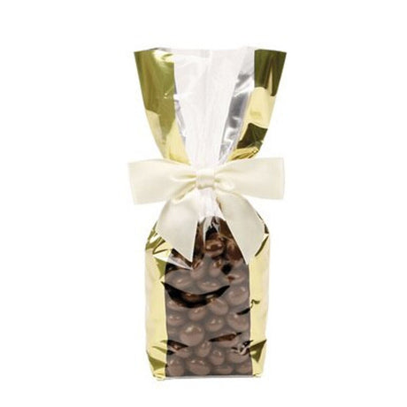 Gold - Hard Bottom Candy Bag - 2-5/8 x 1-7/8 x 10-1/4"