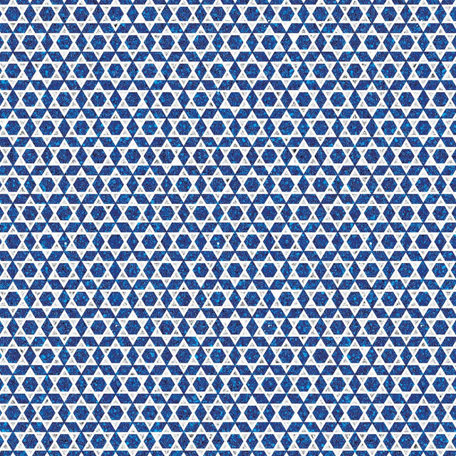 Star of David - Gift Wrap - Jumbo Roll (30" x 10 ft.)