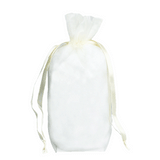 Ivory - Cardboard Bottom Organza Bag - 5 x 2-1/2 x 8""