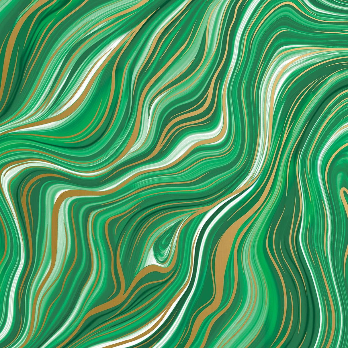 Marbleized Green - Gift Wrap - Roll (30" x 5 ft.)