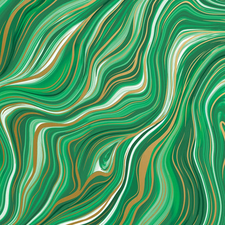 Marbleized Green - Gift Wrap - Roll (30" x 5 ft.)