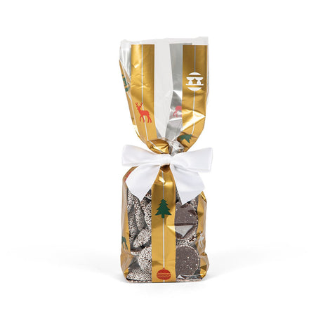 Deck The Halls - Hard Bottom Candy Bag - 2-5/8 x 1-7/8 x 10-1/4"