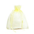 Yellow - Flat Organza Bag - 5-1/2 x 9"