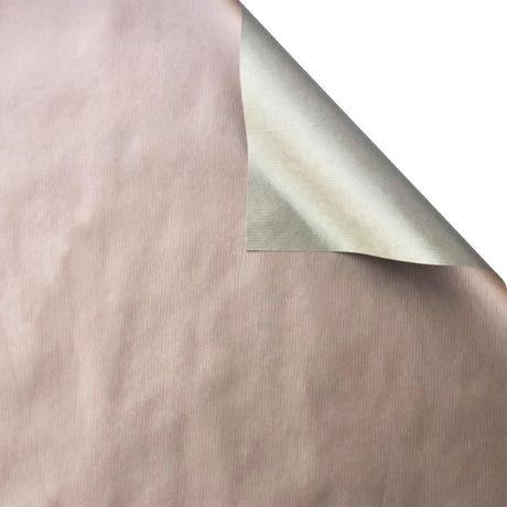 Two-Sided Champagne & Rose Gold Kraft - Gift Wrap - Roll (30" x 5 ft.)